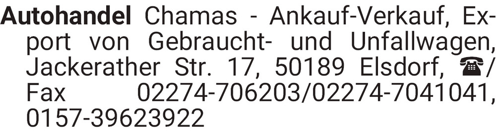 Vorschaubild der Anzeige, (Id: 1972251)