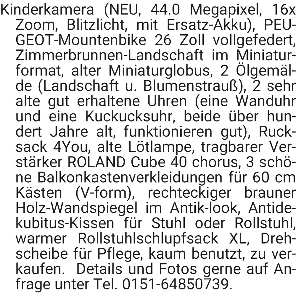 Vorschaubild der Anzeige, (Id: 1965352)
