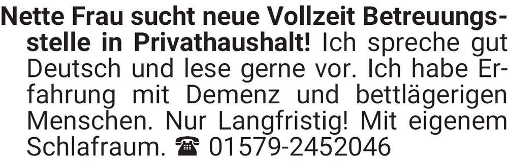 Vorschaubild der Anzeige, (Id: 1965385)