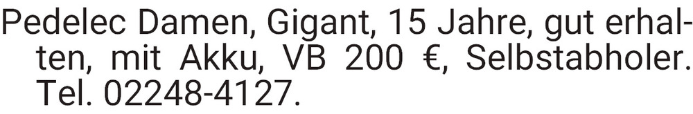 Vorschaubild der Anzeige, (Id: 1970511)