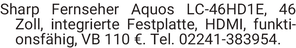 Vorschaubild der Anzeige, (Id: 1970512)