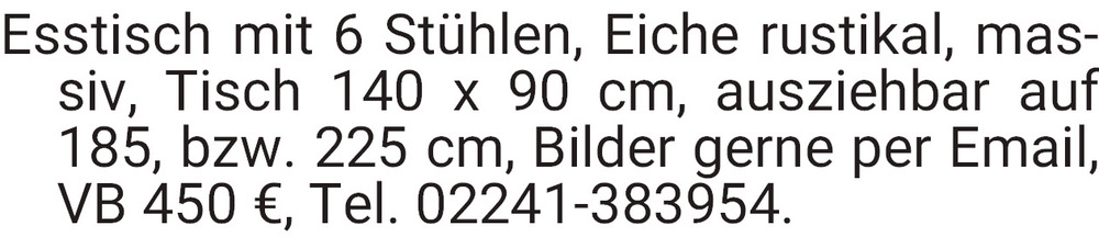 Vorschaubild der Anzeige, (Id: 1970539)