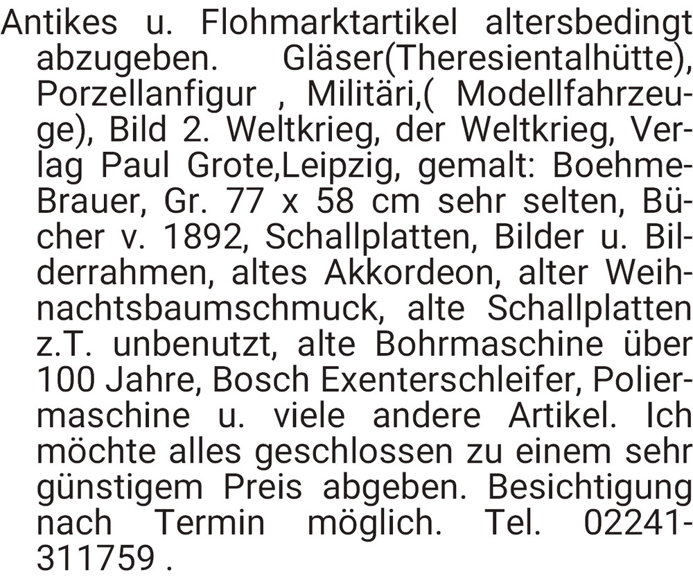 Vorschaubild der Anzeige, (Id: 1970543)