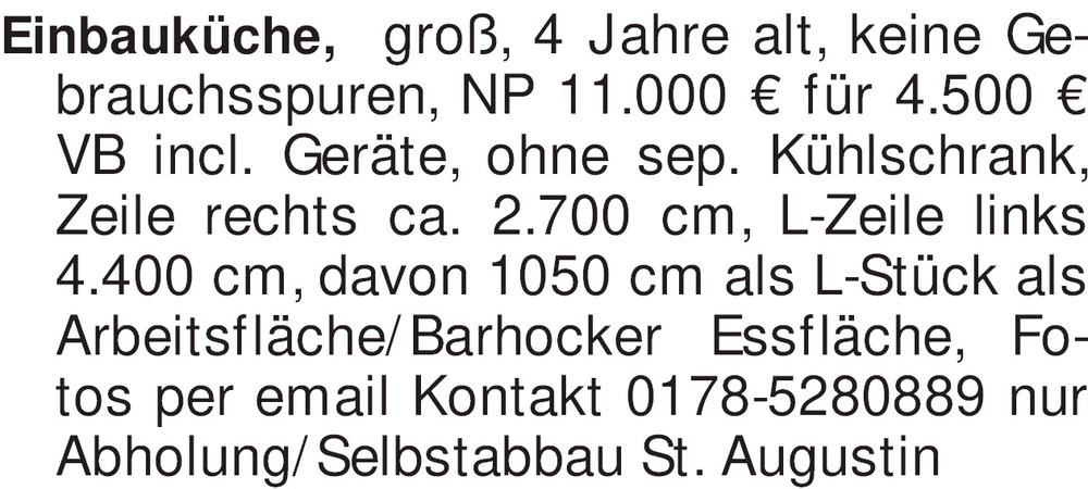 Vorschaubild der Anzeige, (Id: 1970574)