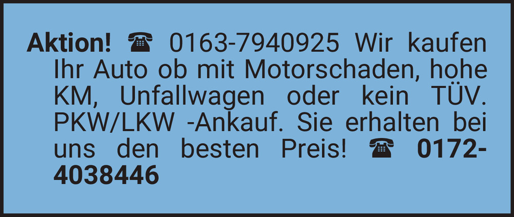 Vorschaubild der Anzeige, (Id: 2012450)