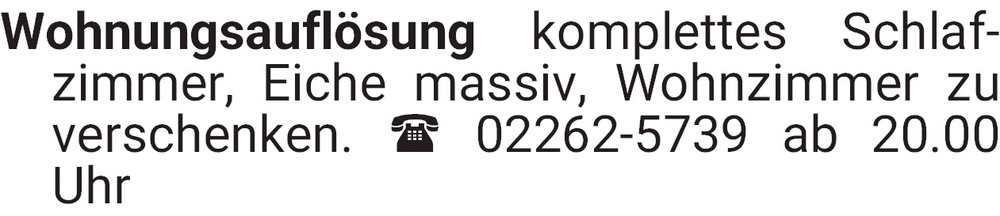 Vorschaubild der Anzeige, (Id: 2054950)