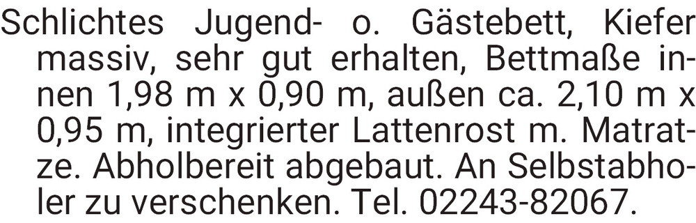 Vorschaubild der Anzeige, (Id: 1987605)