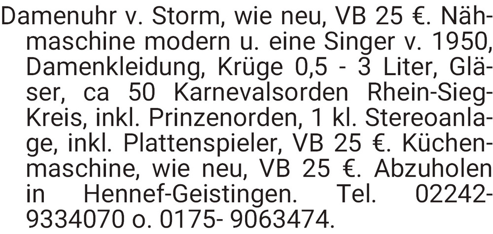 Vorschaubild der Anzeige, (Id: 2001396)