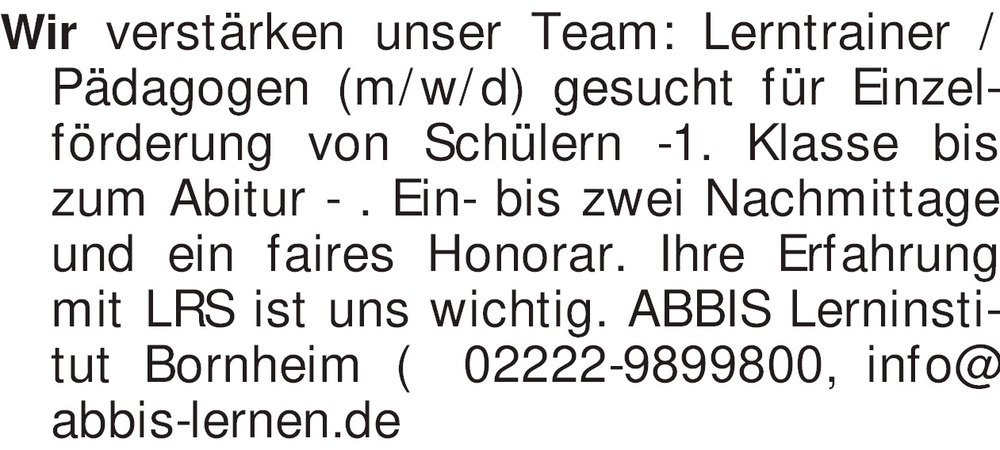 Vorschaubild der Anzeige, (Id: 1997525)