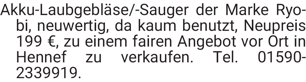 Vorschaubild der Anzeige, (Id: 2001415)