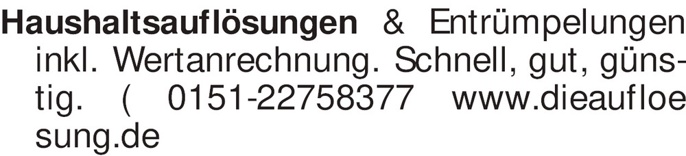 Vorschaubild der Anzeige, (Id: 2002193)