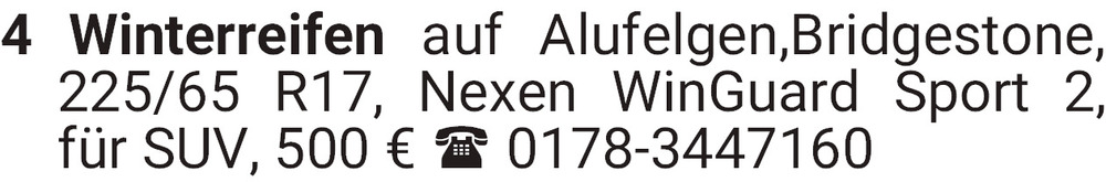 Vorschaubild der Anzeige, (Id: 2003771)