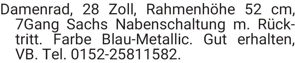 Vorschaubild der Anzeige, (Id: 2024219)