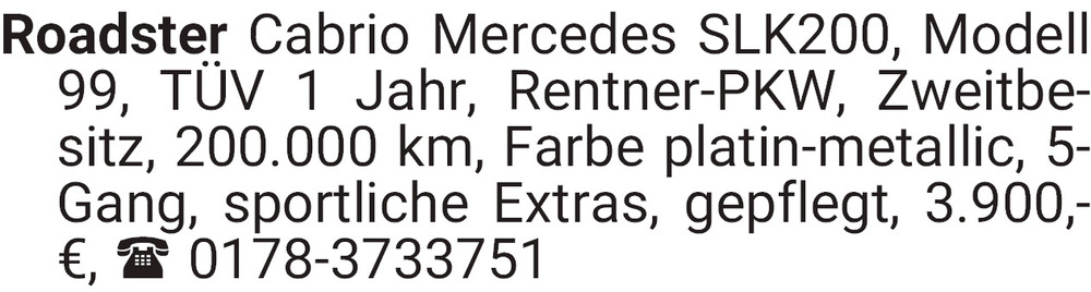 Vorschaubild der Anzeige, (Id: 2020298)