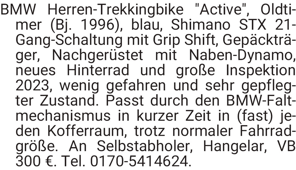 Vorschaubild der Anzeige, (Id: 2043392)