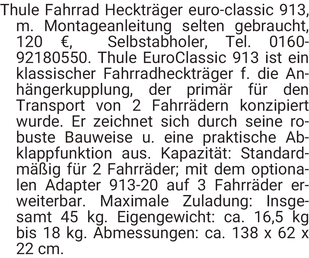Vorschaubild der Anzeige, (Id: 2034276)