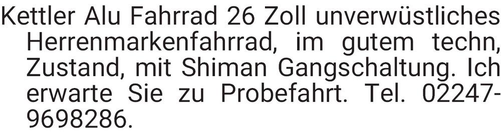 Vorschaubild der Anzeige, (Id: 2034283)