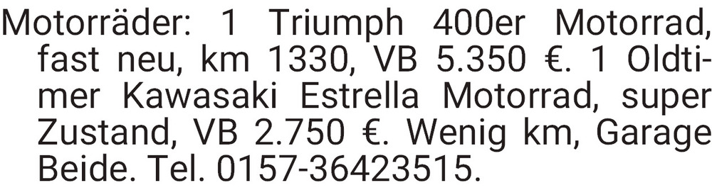 Vorschaubild der Anzeige, (Id: 2034326)