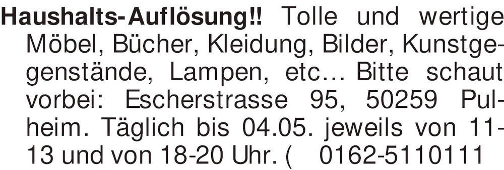 Vorschaubild der Anzeige, (Id: 2034344)