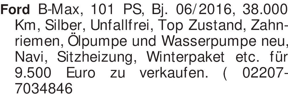 Vorschaubild der Anzeige, (Id: 2034347)