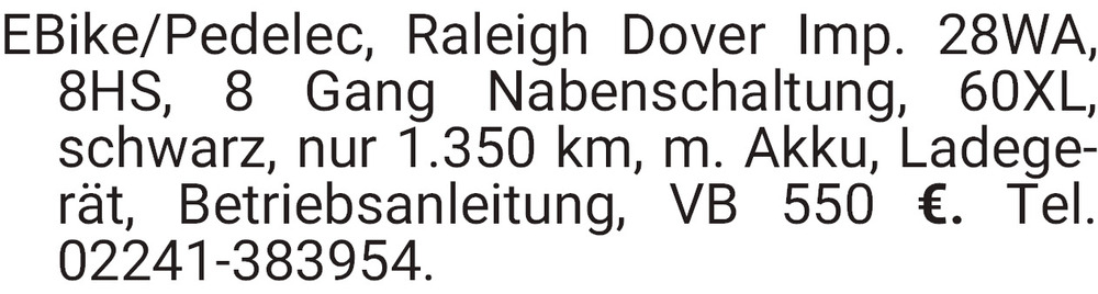 Vorschaubild der Anzeige, (Id: 2043443)