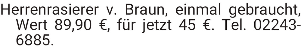 Vorschaubild der Anzeige, (Id: 2054895)