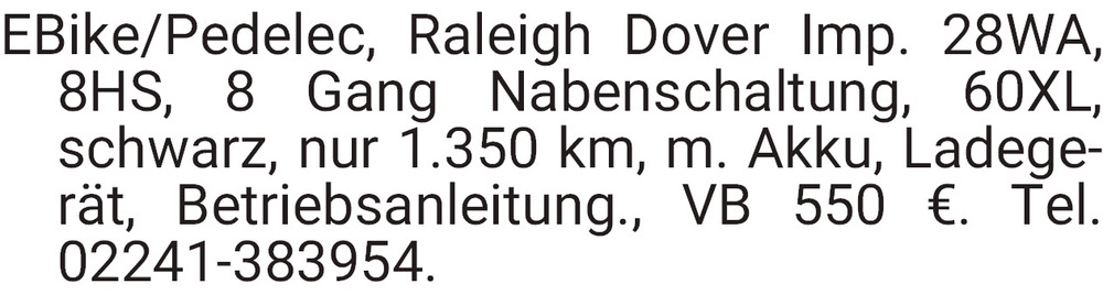 Vorschaubild der Anzeige, (Id: 2062297)