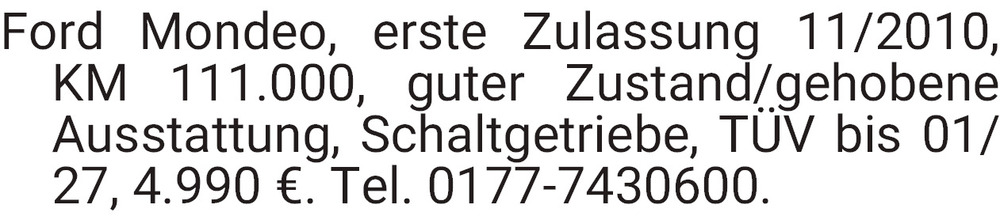 Vorschaubild der Anzeige, (Id: 2062300)