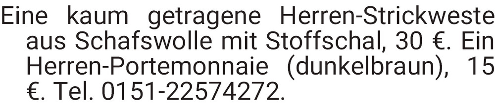 Vorschaubild der Anzeige, (Id: 2069284)