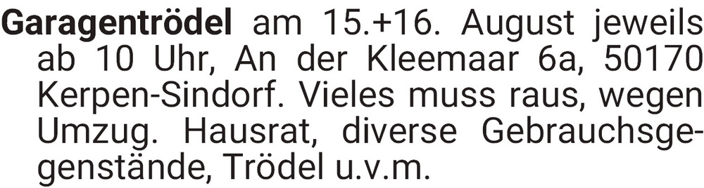 Vorschaubild der Anzeige, (Id: 2066225)