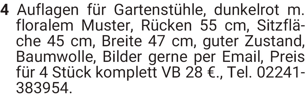 Vorschaubild der Anzeige, (Id: 2069301)