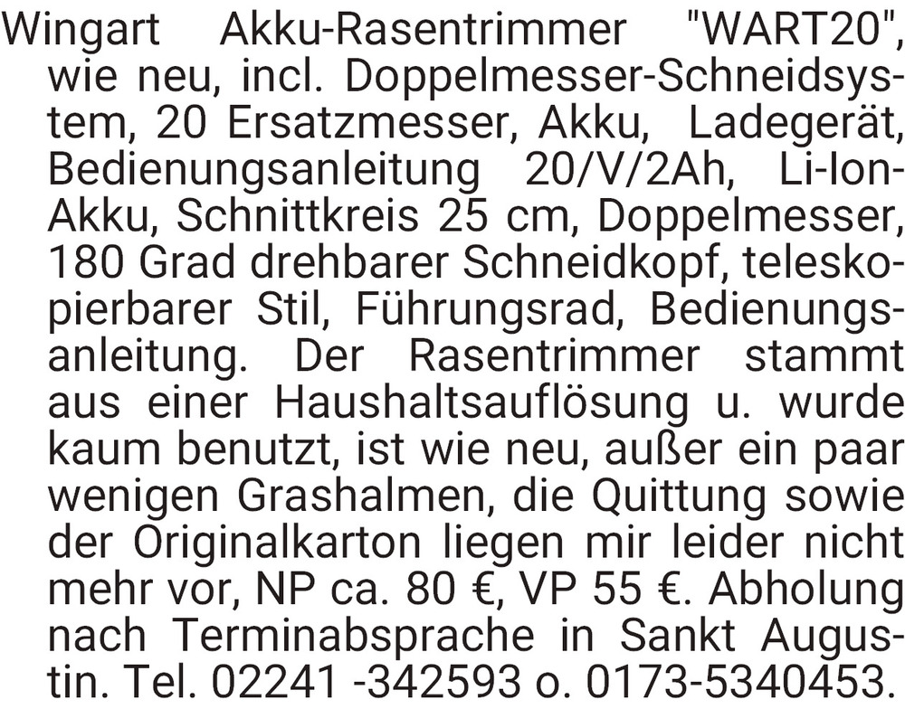 Vorschaubild der Anzeige, (Id: 2069305)